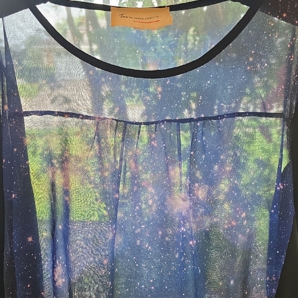 Galaxy 🌌 Blouse By Vince Camuto - Picture 10 of 11